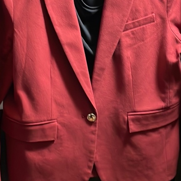 DEREK LAM 10 CROSBY Allie Single Breasted Blazer, Merlot, Size 16, Like-new! - Picture 6 of 15